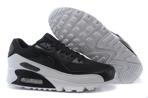 Nike Air Max 90 Mens Shoes Hot Black White Red Review